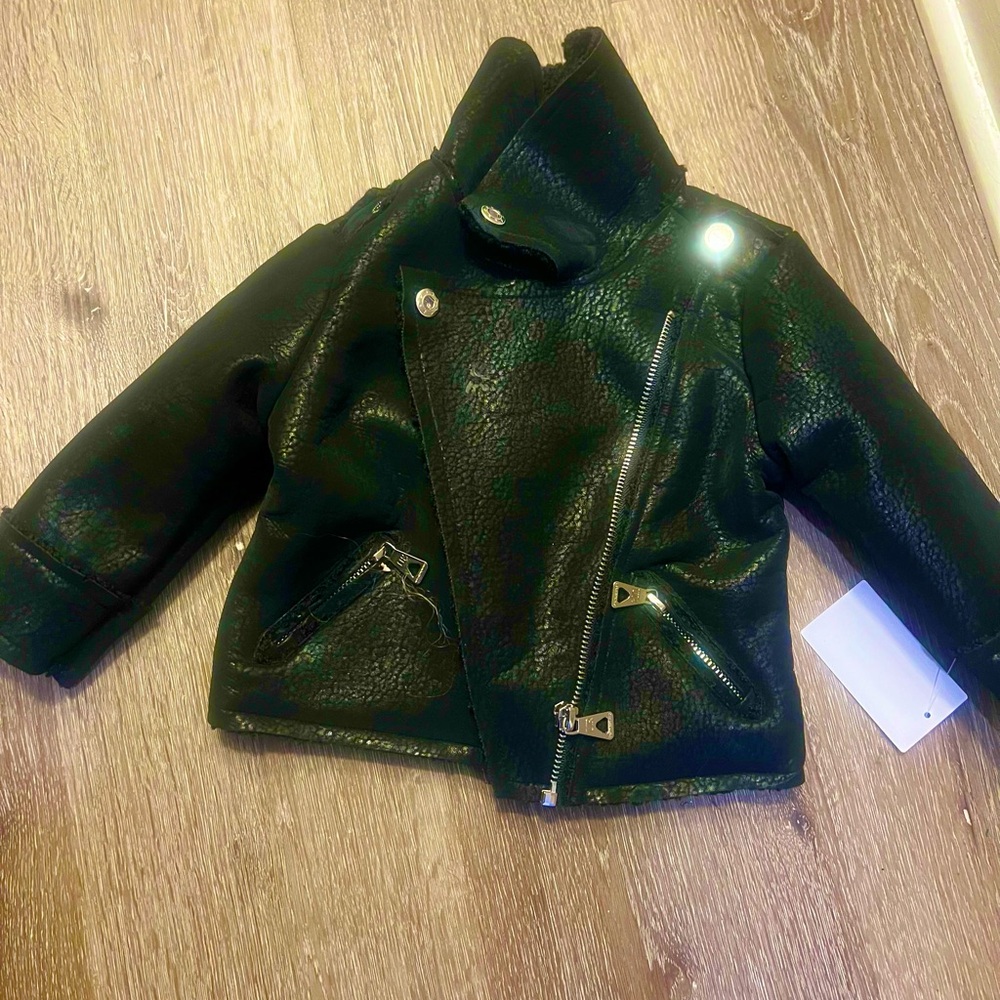 Stylish Black Faux Leather Jacket